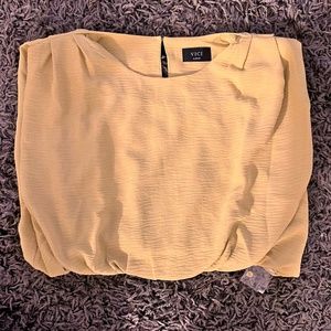 Vici Mustard Crop shirt (NEVER WORN)